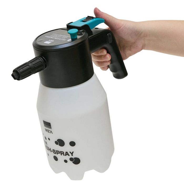 充電加圧式 洗浄フォームスプレー1．5L 充電加圧式 黒/白