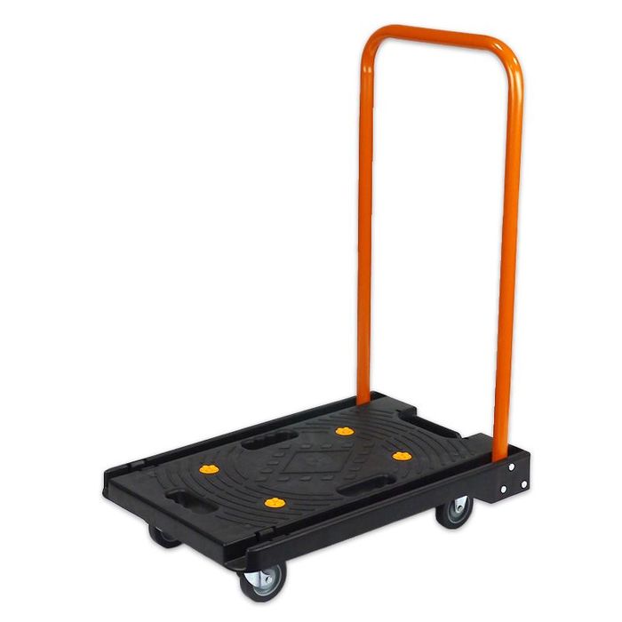 樹脂製フラットカルシズ台車 耐荷重80kg 耐荷重80kg 黒 ビバホーム