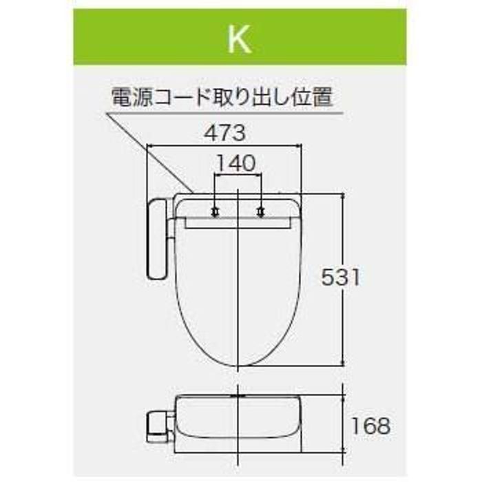 TOTO ウォシュレット Kシリーズ TCF8CK68#SC1 パステルアイボリー 標準