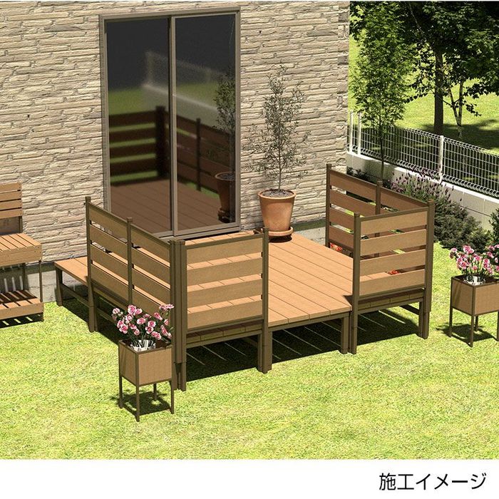 人工木ユニットデッキ9090 約894x894x450mm 約894x894x450mm