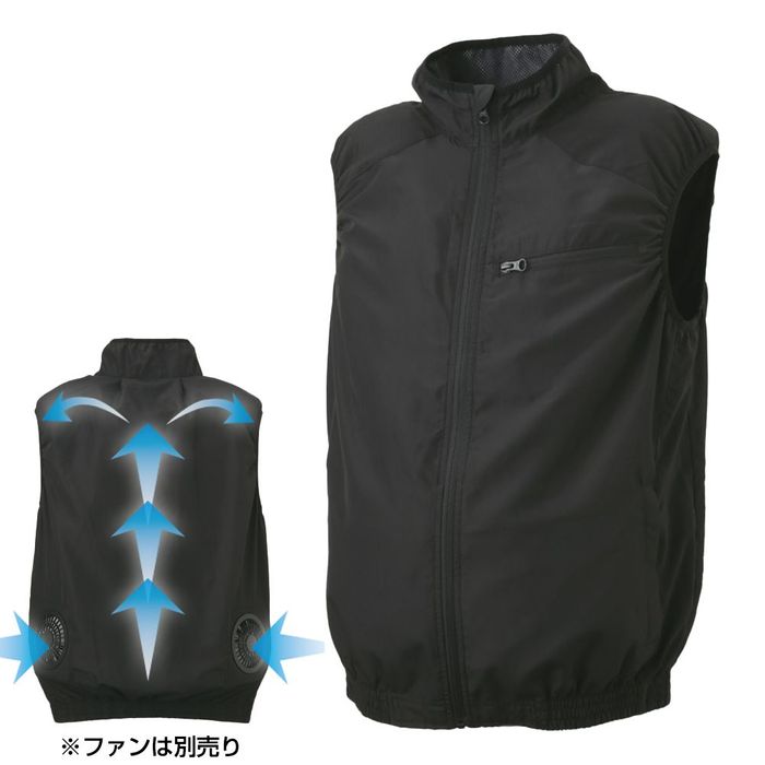 【数量限定】【値下げ】空調ウェア ベスト ブラック ＬＬ ブラック（LL） ビバホーム | 
