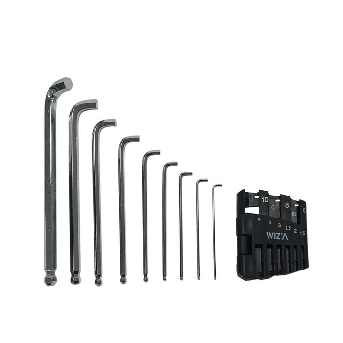 ウイザ WIZ'A 六角棒レンチ＆BP9本組 9本組 シルバー ビバホーム