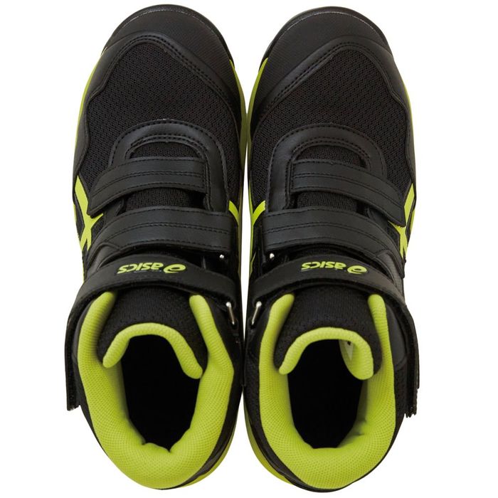 アシックス（ASICS） ウィンジョブCP216 ブラック×ネオンライム 25.5cm