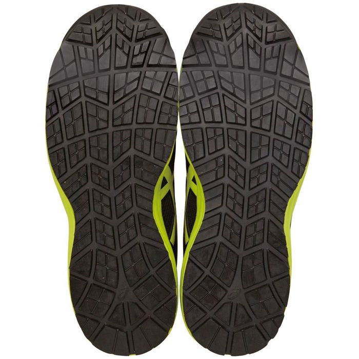 アシックス（ASICS） ウィンジョブCP216 ブラック×ネオンライム 25.5cm