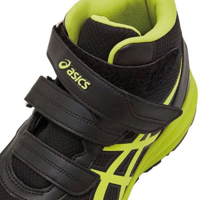 アシックス（ASICS） ウィンジョブCP216 ブラック×ネオンライム 25.5cm