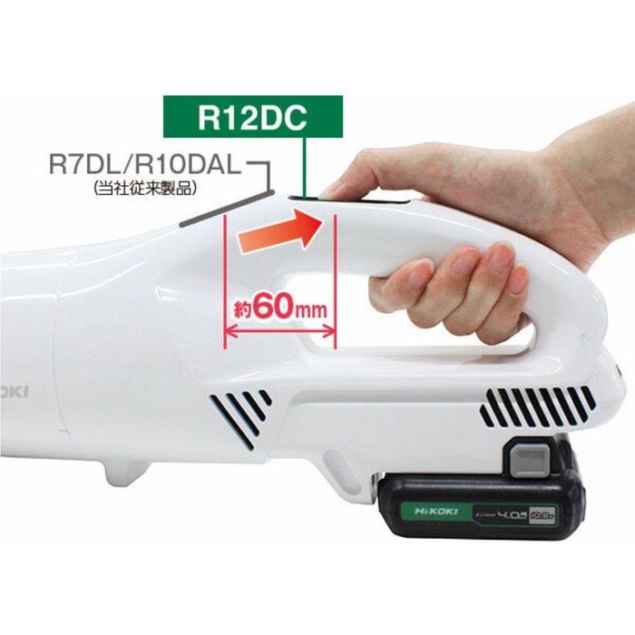 HiKOKI（ハイコーキ） コードレスクリーナー R12DC (NN) ※本体のみ