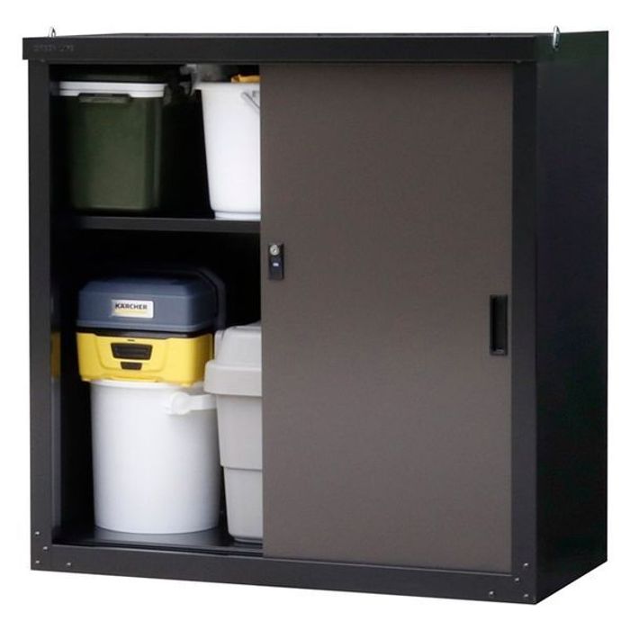 GREEN LIFE（グリーンライフ） 家庭用収納庫 HS-83(BK/AGY)【メーカー