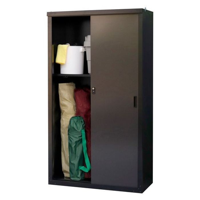 GREEN LIFE（グリーンライフ） 家庭用収納庫 HS-153(BK/AGY)【メーカー