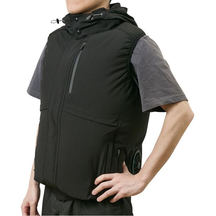 空調ウェアPROベスト 2025年モデル】ウイザ WIZ'A 空調ウェアPRO ベスト ブラック LL