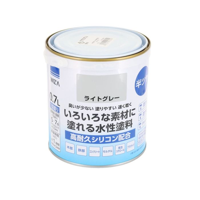 WIZ'A ウィザ いろいろな素材に塗れる多用途水性塗料 半つや 0.7L 高
