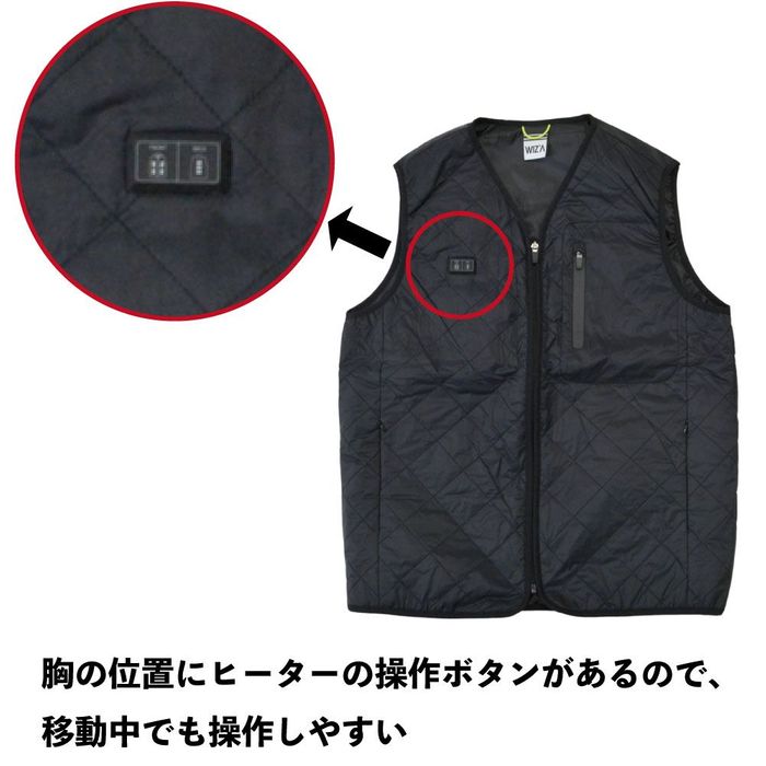 2025年モデル】インナー7ヒーターベスト ブラック Lサイズ ブラック