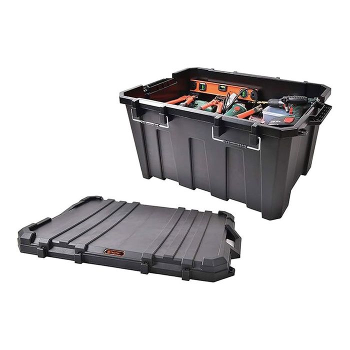 タクティクス コンテナボックス 135L 幅850×奥行610×高さ450mm 黒
