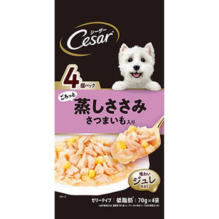 シーザー蒸しささみさつまいも70ｇ×4袋 70g×4袋 さつまいも入り ビバホーム