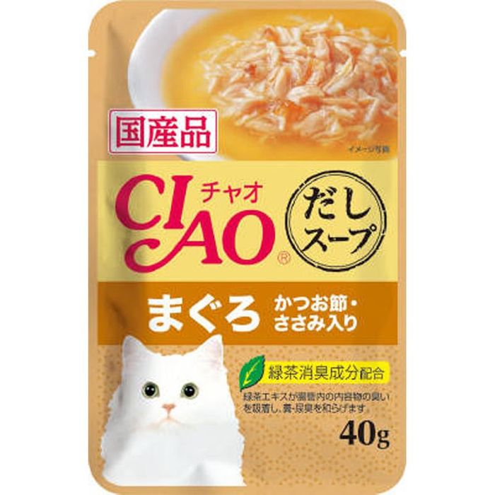 Yahoo! Yahoo!ショッピング(ヤフー ショッピング)いなば　チャオだしスープ　まぐろかつお節ささみ　40ｇ 40g かつお節・ささみ入 ビバホーム