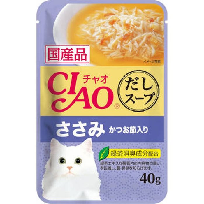 Yahoo! Yahoo!ショッピング(ヤフー ショッピング)いなば　チャオだしスープ　ささみかつお節　40ｇ 40g ささみ かつお節入り ビバホーム
