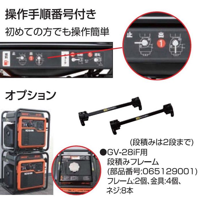 工進（KOSHIN） 【現行品】工進 インバーター発電機GVー28iF 28KVA