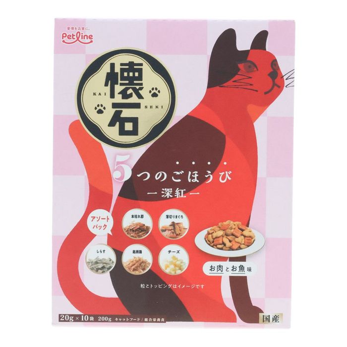 Yahoo! Yahoo!ショッピング(ヤフー ショッピング)懐石　５つのごほうび　深紅 20g×10袋 深紅 お肉とお魚味 ビバホーム