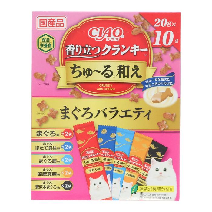 Yahoo! Yahoo!ショッピング(ヤフー ショッピング)ＣＩＡＯ香り立つクランキーちゅーる和え　まぐろＶ 20g×10袋 まぐろバラエティ ビバホーム