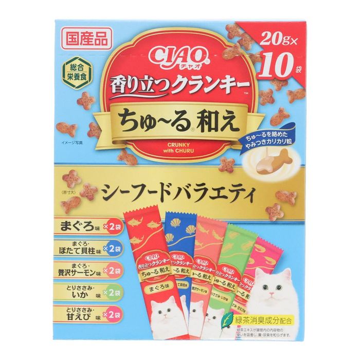 Yahoo! Yahoo!ショッピング(ヤフー ショッピング)ＣＩＡＯ香り立つクランキーちゅーる和え　シーフードＶ 20g×10袋 シーフードバラエティ ビバホーム