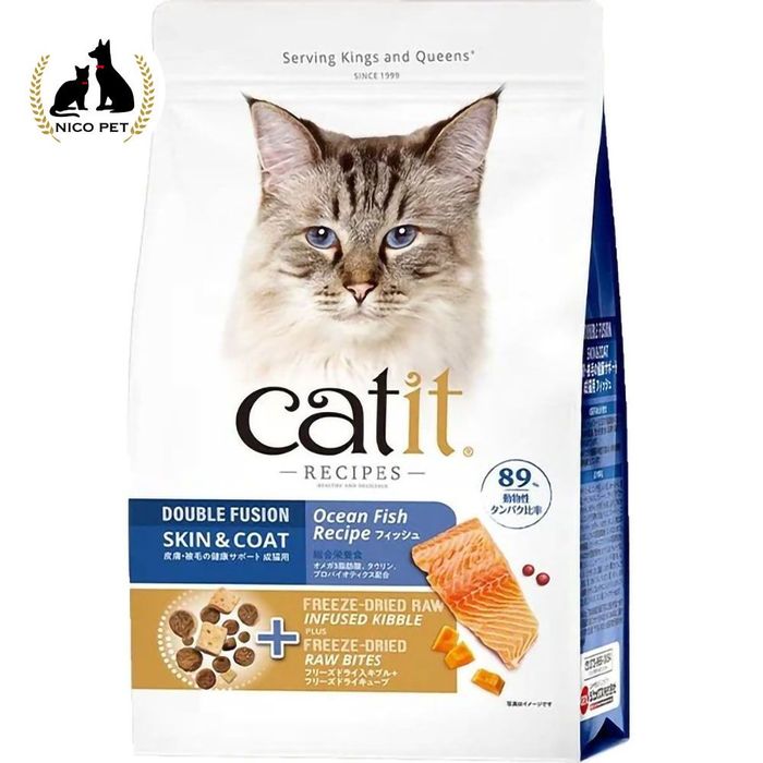 ジェックス Catit Recipes SKIN&amp;COAT 被毛ケア フィッシュ 1.5kg 1.5kg フィッシュ ビバホーム