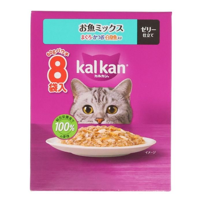 Yahoo! Yahoo!ショッピング(ヤフー ショッピング)カルカンパウチ　お魚Ｍ　まぐろ・かつお・白身魚入り  8袋入 60g×8 お魚ミックス ビバホーム