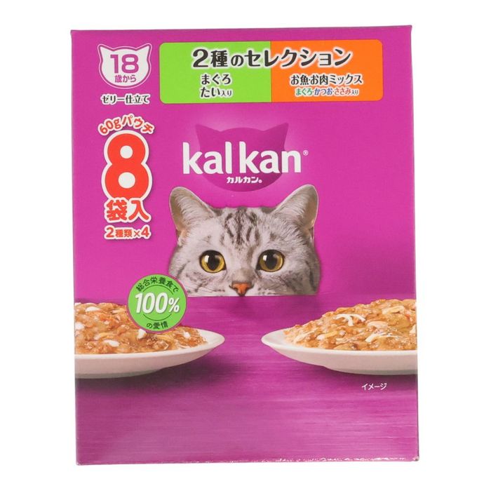 Yahoo! Yahoo!ショッピング(ヤフー ショッピング)カルカンパウチ　１８歳　２種のセレクション　まぐろたい入り　お肉お魚ミックス  8袋入 60g×8 １８歳　２種のセレクション ビバホーム