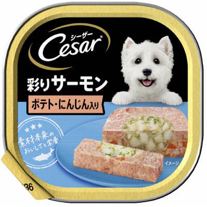 Yahoo! Yahoo!ショッピング(ヤフー ショッピング)シーザー　あじわいサーモン風味ポテトとにんじん入り　100ｇ 100g ポテト・にんじん入り ビバホーム