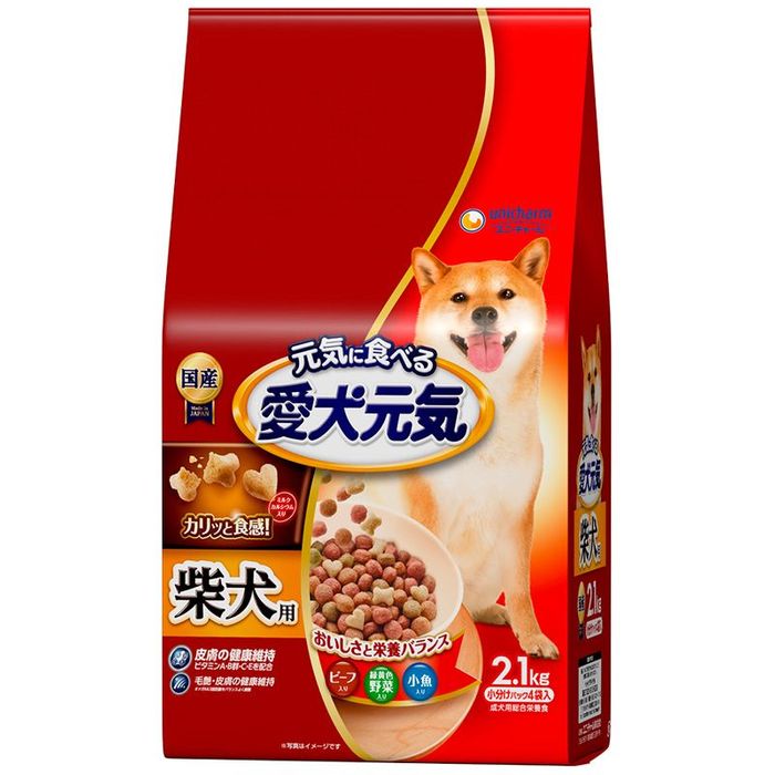 愛犬元気　柴犬用ビーフ・緑黄色野菜・小魚入り　2．1ｋｇ その他サイズ１ その他カラー１ ビバホーム | unicharm