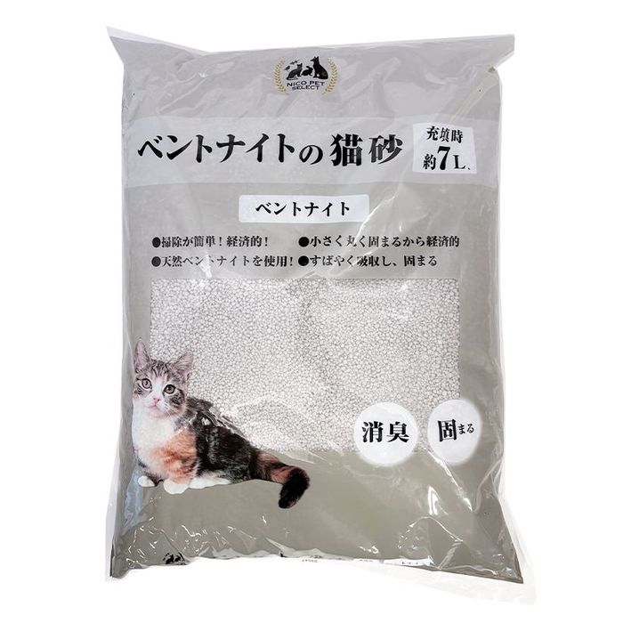 ベントナイトの猫砂 丸粒 7L 7L 丸粒 ビバホーム : ビバホーム