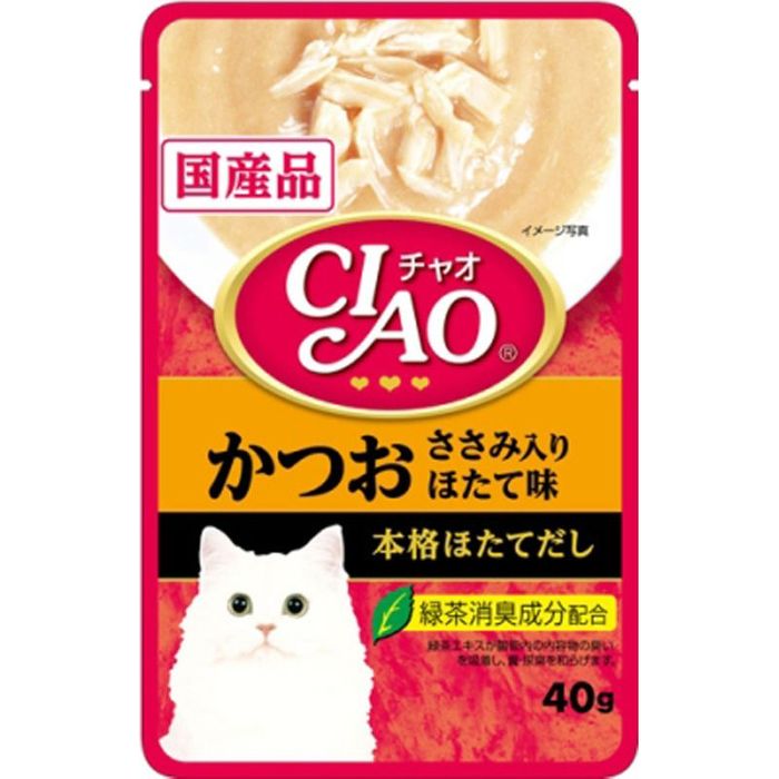 Yahoo! Yahoo!ショッピング(ヤフー ショッピング)ＣＩＡＯパウチ　かつお　ささみ入りほたて味　40ｇ 40g ささみ入り ほたて味 ビバホーム