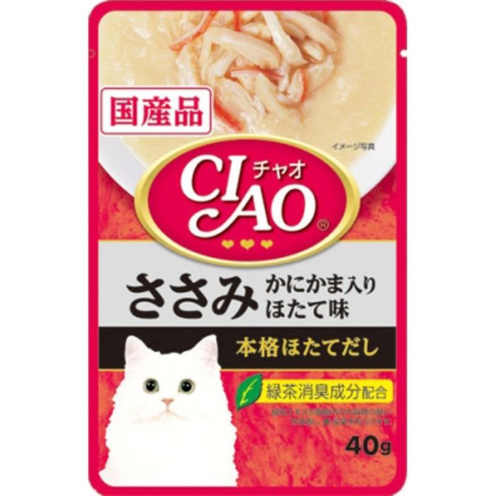 Yahoo! Yahoo!ショッピング(ヤフー ショッピング)ＣＩＡＯパウチ　ささみ　かにかま入り　ほたて味　40ｇ 40g かにかま入り ほたて味 ビバホーム
