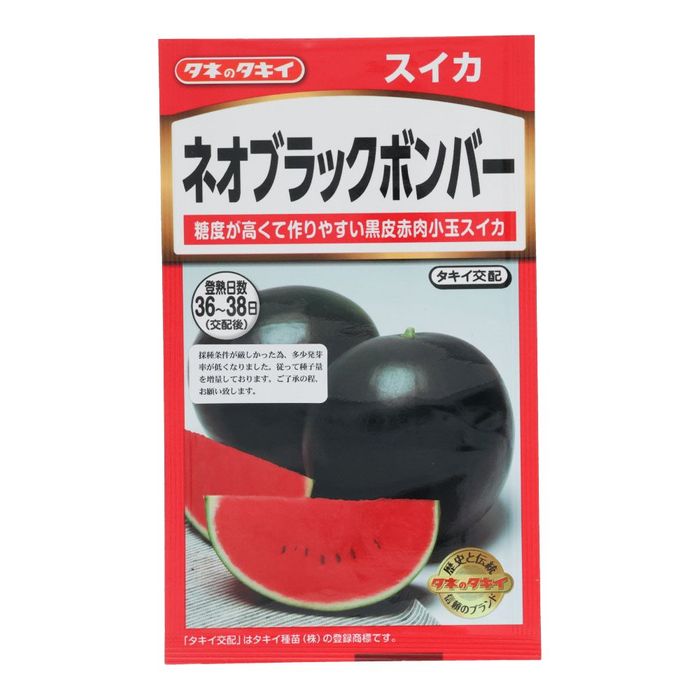 タキイ スイカ ネオブラックボンバー 7粒 すいか ビバホーム