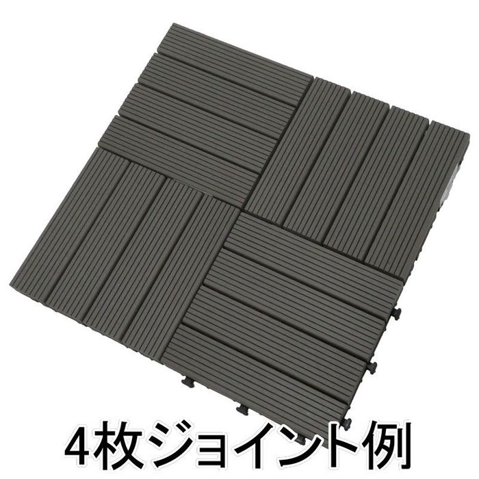 サンコー ジョイント式人工樹脂パネル 6個セット グレー ビバホーム