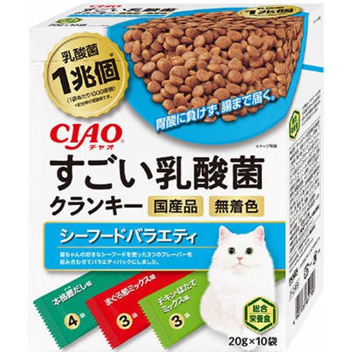 いなばペットフード すごい乳酸菌クランキー シーフードバラエティ