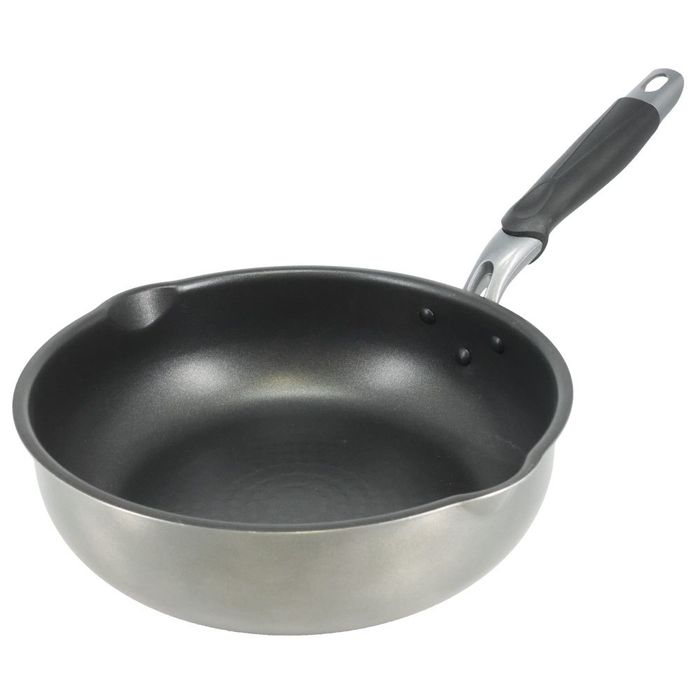 ウィザ WIZ'A 焦げ付にくいIH深型フライパン 26cm シルバー(26