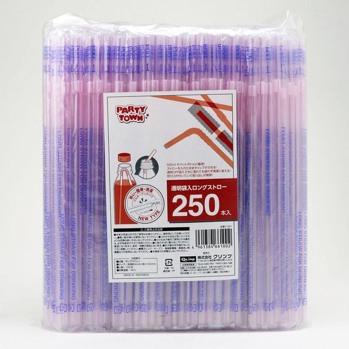 クリンプ 袋入ロングストロー 250P Fー591 その他サイズ1 その他