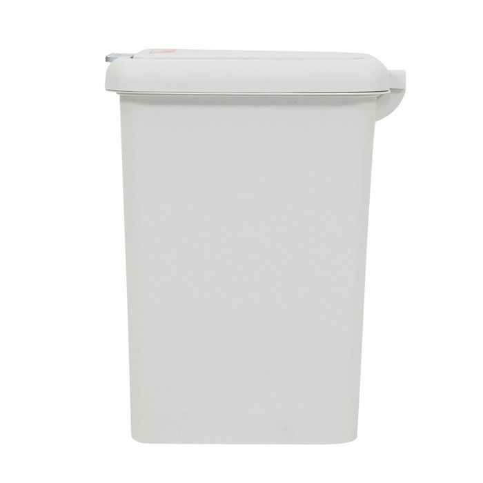 いちいち踏まなくていい ポイポイ投入口付きペダルペール 15L ホワイト