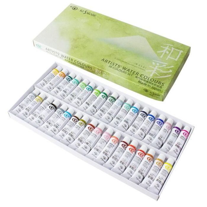 クサカベ 透明水彩絵具 セット 和彩NW-36 2号（5ml）36色セット NW-36和彩 ビバホーム