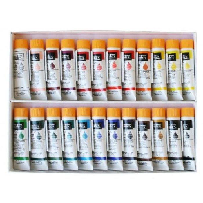 リキテックス ソフトタイプ 伝統色 24色セット 6号チューブ liquitex アクリル絵具 6号20ml24色 伝統色24色セット ビバホーム