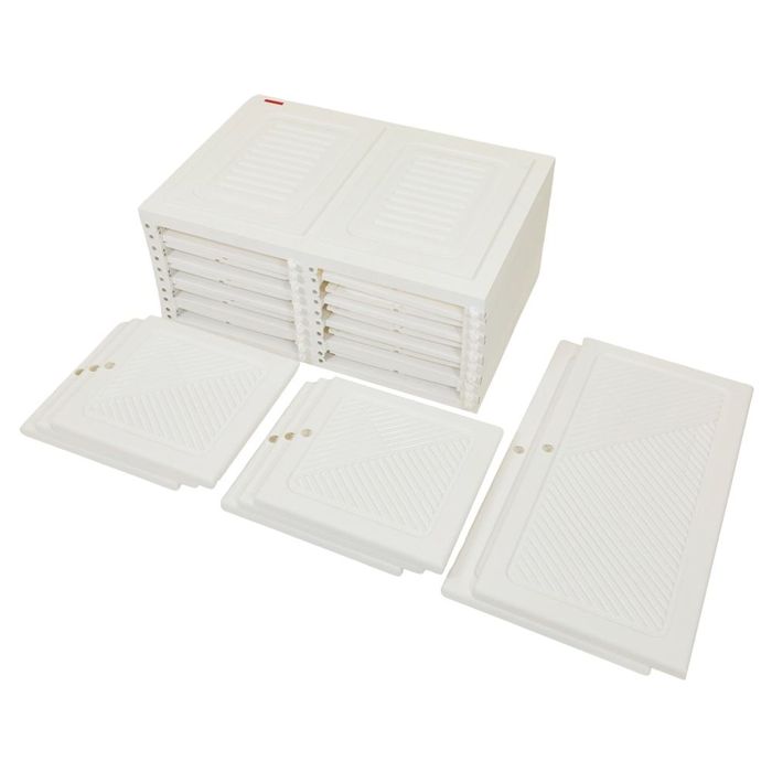 定価2万 ビバホーム 組立簡単 折りたたみワードローブ 2列4段 ホワイト 組立簡単 折りたたみワードローブ 2列4段 ホワイト ビバホーム