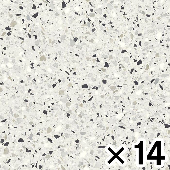 東リ ロイヤルストーン ＰＳＴ４１４５×14枚セット 幅450mm×奥行450mm×高さ3mm ビアンコテラゾー ビバホーム