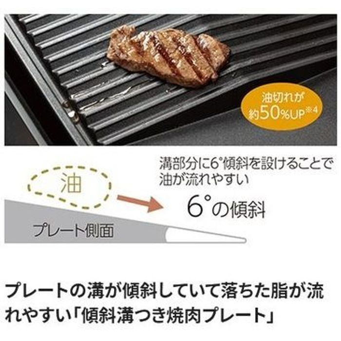 象印（ZOJIRUSHI） ホットプレート やきやき EA-KE20-BA 幅48×奥行33