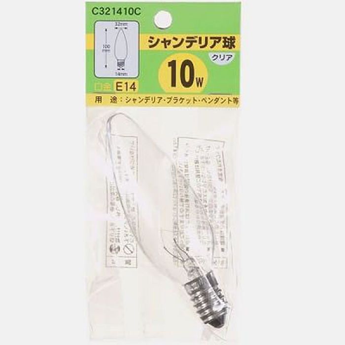 YAZAWA ヤザワ シャンデリア球10W E14 10W クリア ビバホーム : ビバホーム オンライン ヤフー店 - 通販 - Yahoo ...