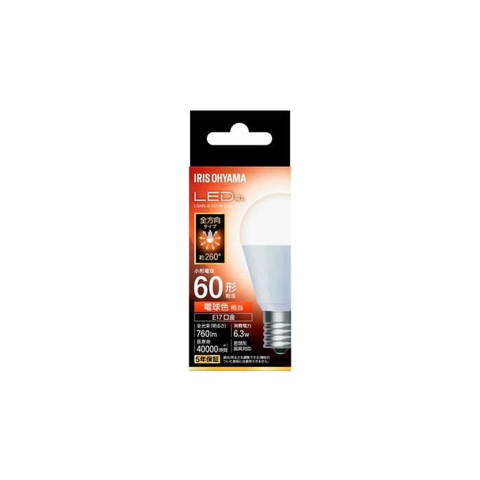 �A�C���X�I�[���} LED�d�� E17 �S���� �d���F 60�` LDA6LGE17/W6T10 60�`-E17 �d���F �r�o�z�[��
