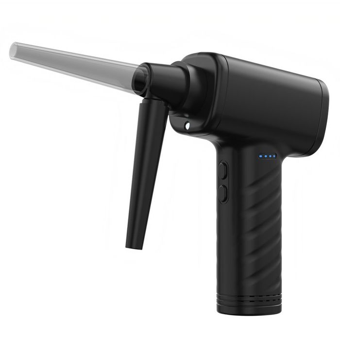 ナカバヤシ 電動エアダスター充電式 ブラック 幅154×奥行68×高さ295mm