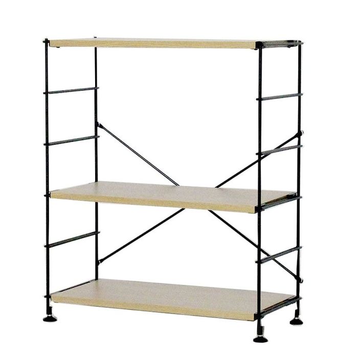 ワイヤーウッドシェルフ 66cm幅 3段 （3段） ビバホーム