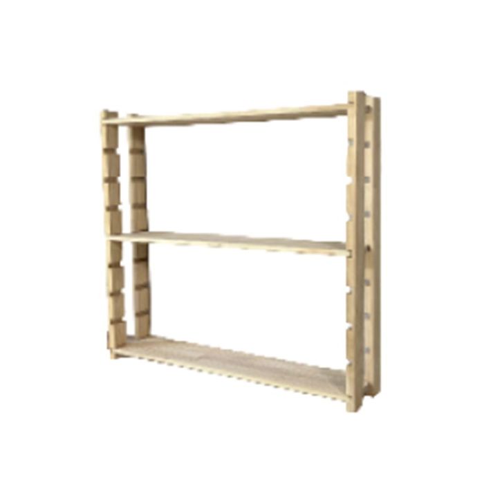 パイン棚板3段ラックセット 910×200mm ナチュラル(奥行200) ビバホーム