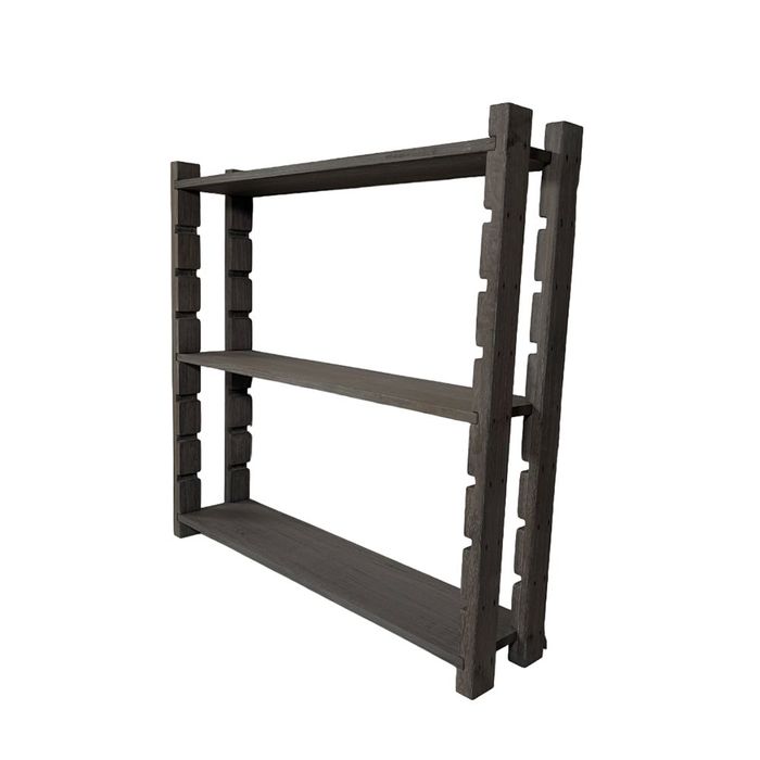 焼桐棚板3段ラックセット 900×200mm 焼桐(奥行200) ビバホーム