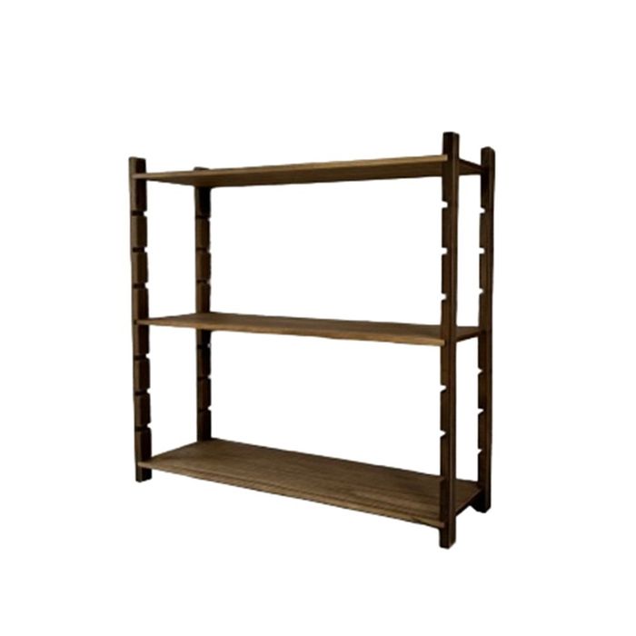 エイジングボード棚板3段ラックセット ブラウン 910×300mm ビバホーム