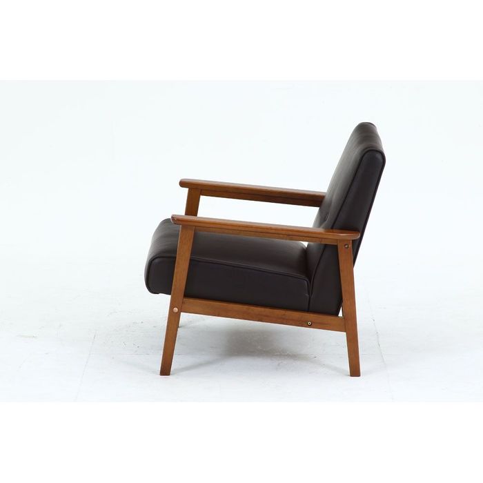 不二貿易 バイキャストPUソファ ミート 1P DBR【メーカー直送  